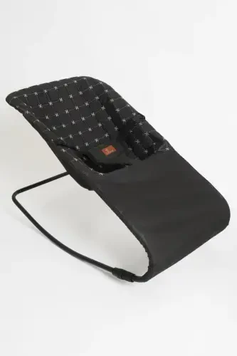 Black Bouncer & High Chair 2 in 1-Blackhhh - 3