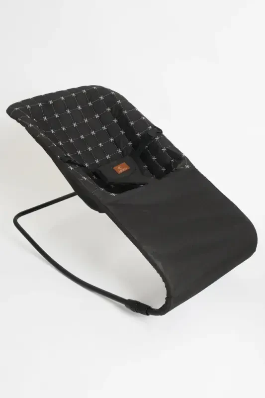 Black Bouncer & High Chair 2 in 1-Blackhhh - 3