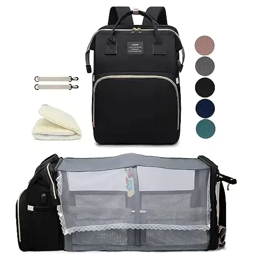 Black boy Diaper Bag Backpack: Baby toddler Bags with Changing Station for Women Men Girls Mom Dad Large Travel Backpack Pañaleras Modernas Para Bebe Niña Niño Newborn Essentials Baby New Born Gift - MODAZONE