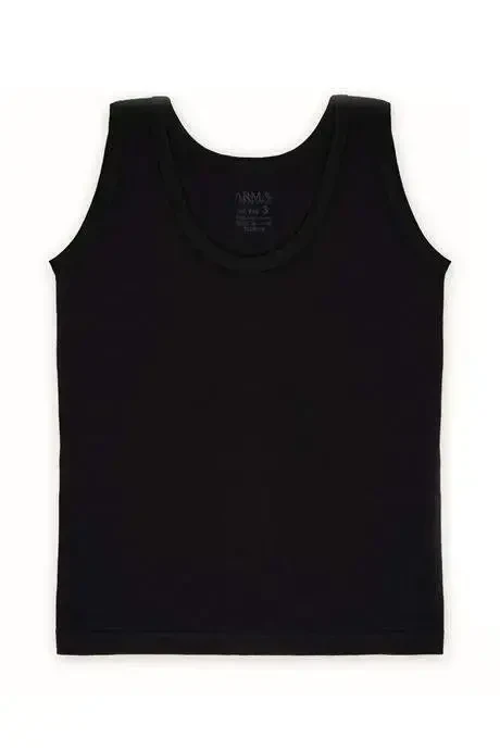 Black Boys' Tank Top 6-Pack 100% Cotton Jersey - 2