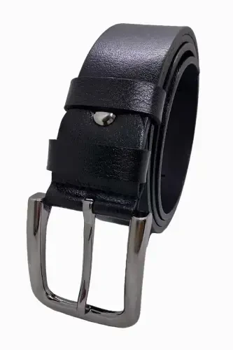Black Brown Genuine Leather 2-piece Belt-Black Brown - 3