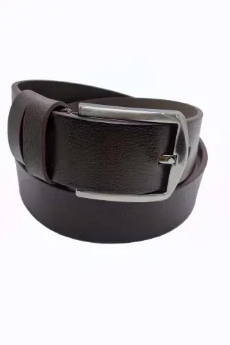 Black Brown Genuine Leather 2-piece Belt-Black Brown - 5