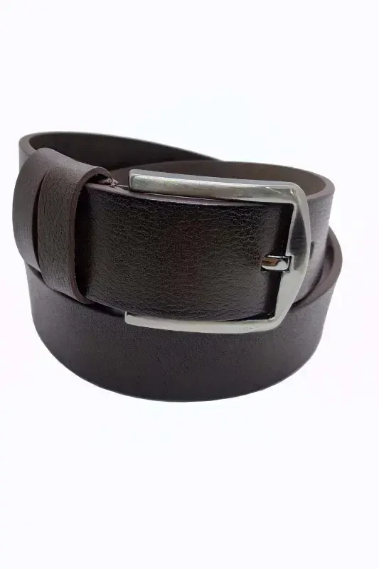 Black Brown Genuine Leather 2-piece Belt-Black Brown - 5