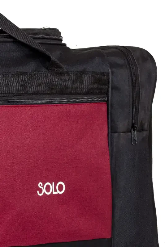 Black Burgundy Extra Large Travel Bag 75 Cm-BLACK BURGUNDY - 4