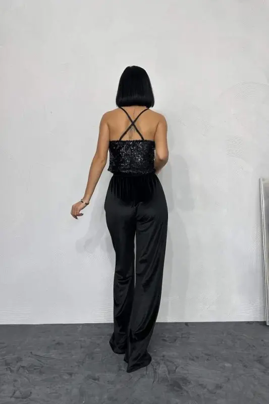 Black Cami Cowl Neck Blouse - 3