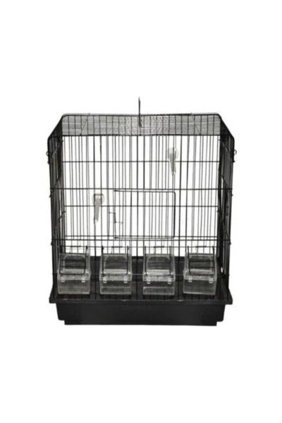 Black Canary Cage with 4 Feeders + Veil + Water Bottle + Food Dish + Cuttlebone - Modazone