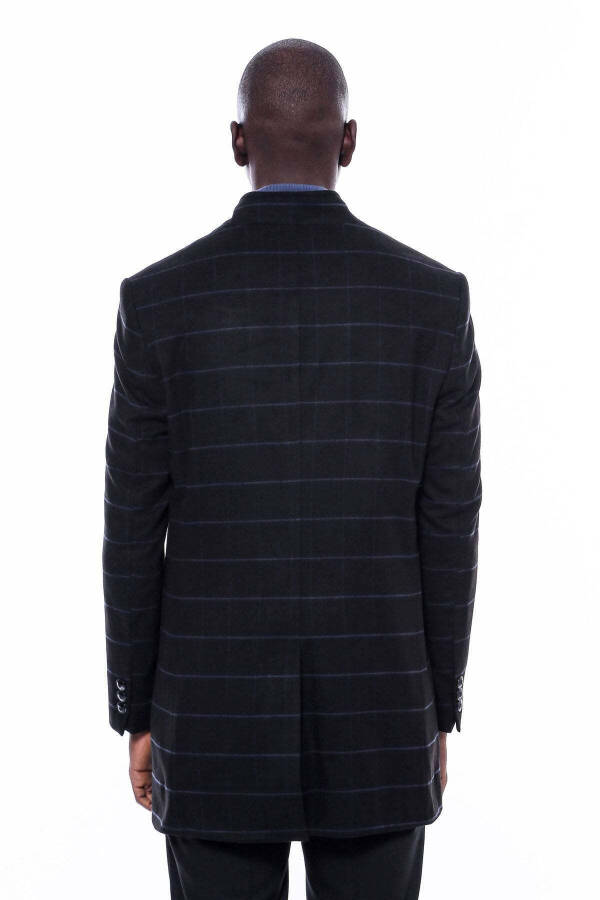 Black check collar coat - Wessi - 5