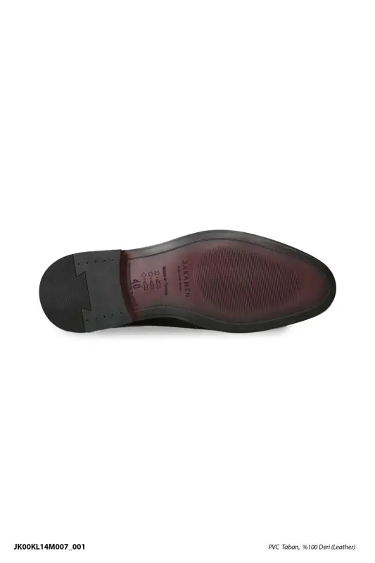 Black Classic Fit Genuine Leather Classic Shoes - 3