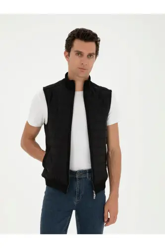 Black Coat Vest 50287900-VR046-Black - 1