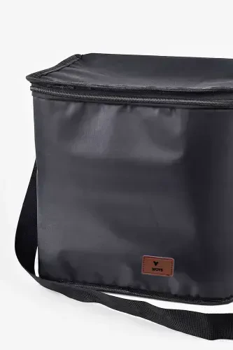 Black Color Thermos Bag - Thermal 30 Lt. Insulated Food Carrier Bag -1 Ice Pack Gift-Black - 3