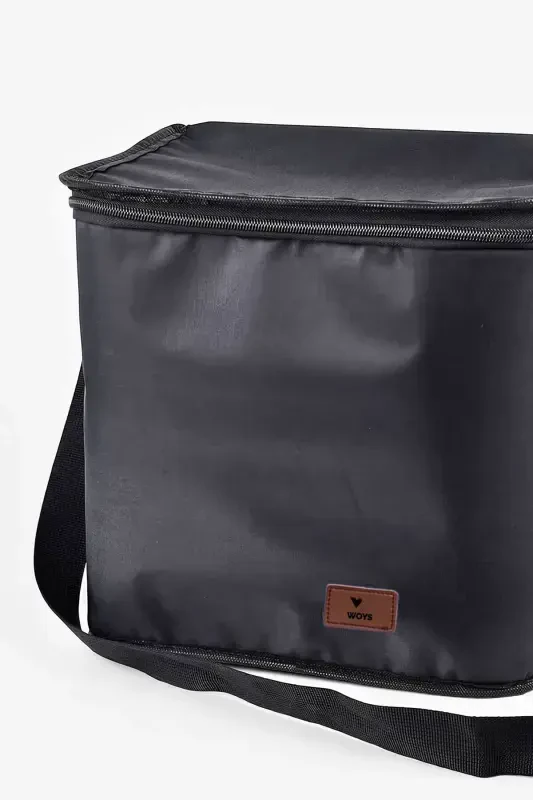 Black Color Thermos Bag - Thermal 30 Lt. Insulated Food Carrier Bag -1 Ice Pack Gift-Black - 3