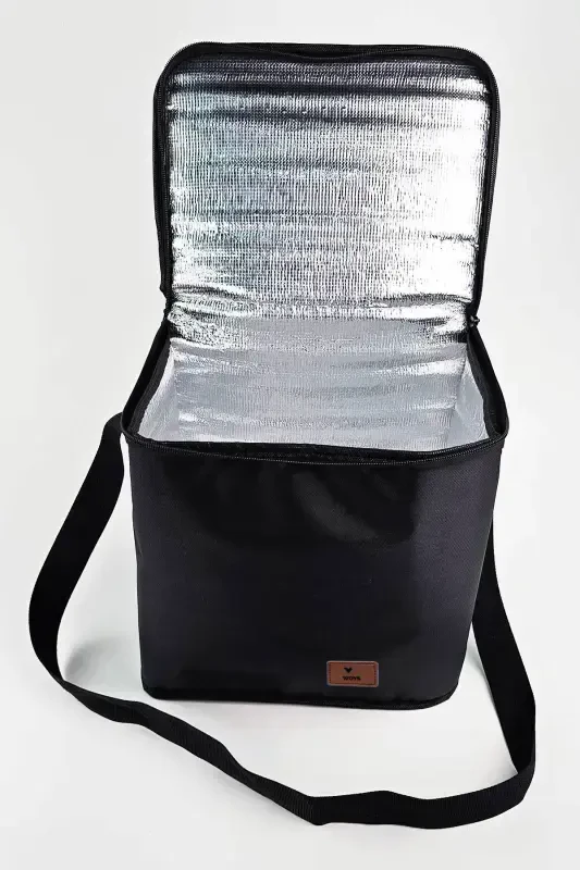 Black Color Thermos Bag - Thermal 30 Lt. Insulated Food Carrier Bag -1 Ice Pack Gift-Black - 4