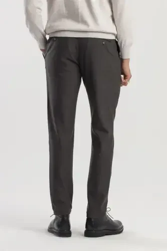 Black Comfort Fit Elastic Waistband Side Pocket Pants - 4