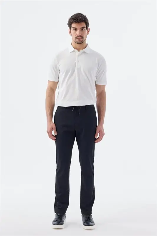 Black Comfort Fit Elasticated Sports Trousers - 3