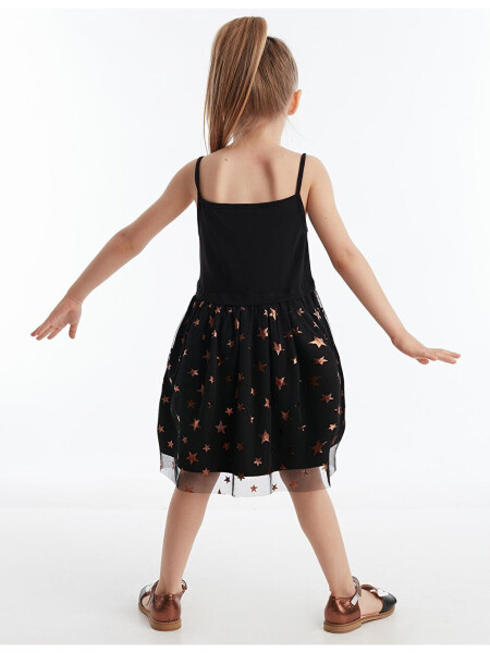 Black Copper Star Girl Dress - 2