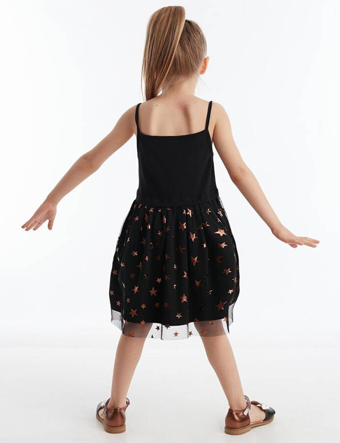 Black Copper Star Girl Dress - 7