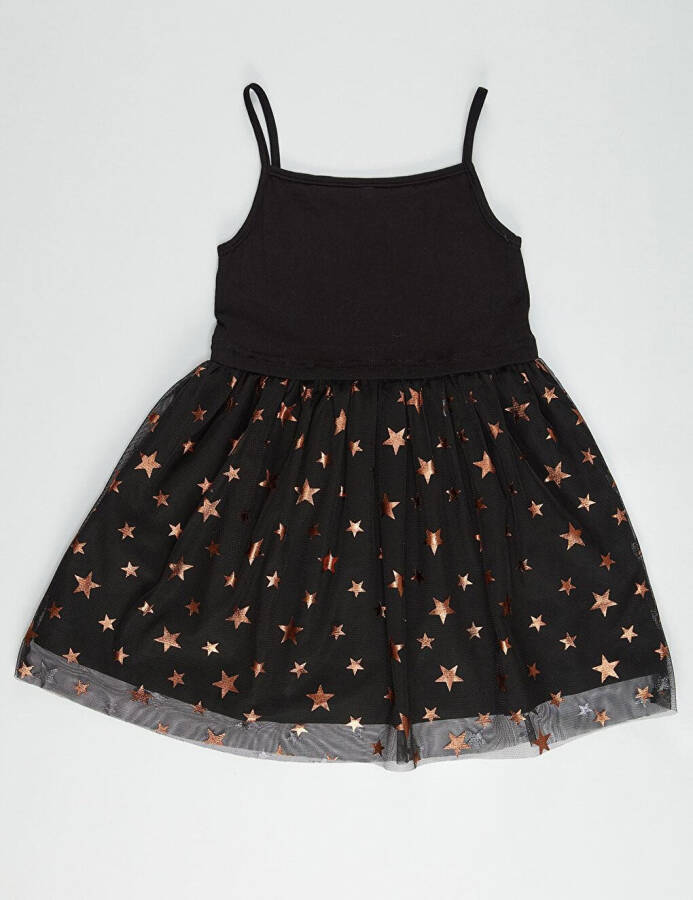 Black Copper Star Girl Dress - 9