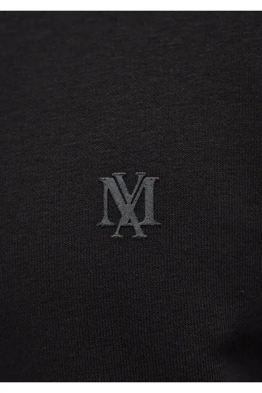 Black Crew Neck Basic Sweatshirt 065751-900 - 7