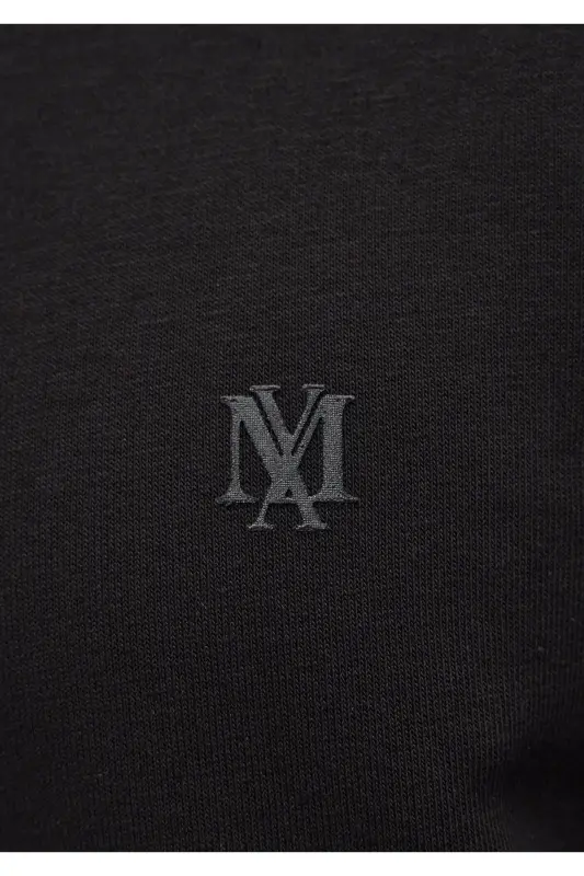 Black Crew Neck Basic Sweatshirt 065751-900 - 7