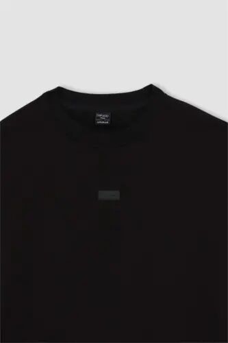 Black crew neck sweatshirt - 8