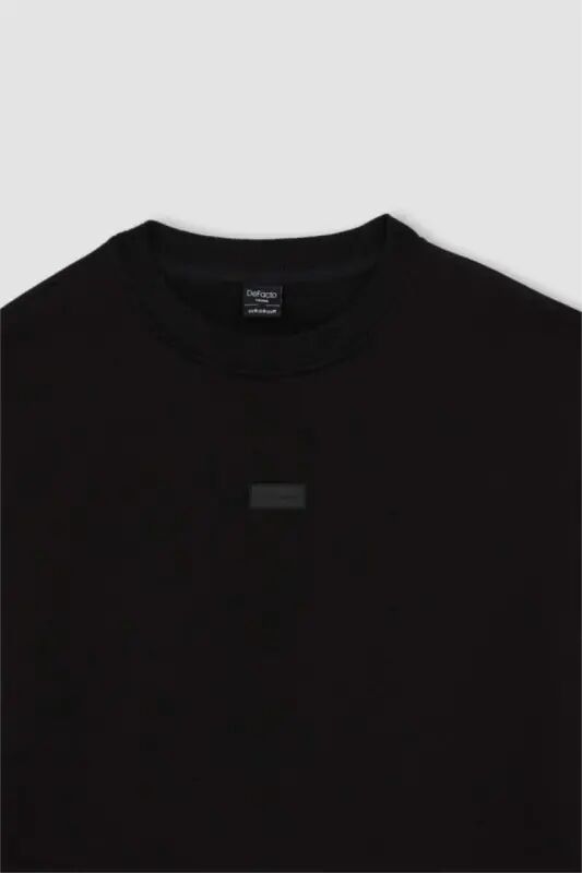 Black crew neck sweatshirt - 8