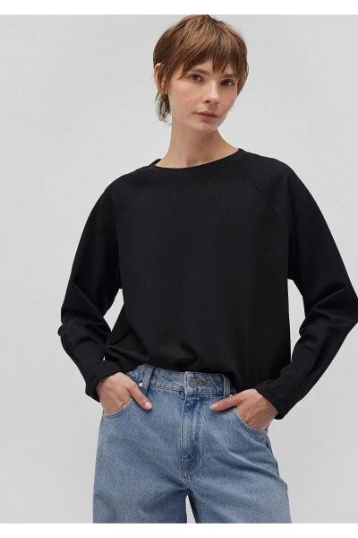 Black crew neck sweatshirt (1s10150-900) - MAVI