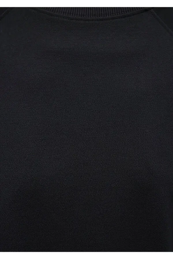 Black crew neck sweatshirt (1s10150-900) - 8