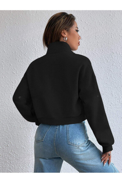 Black Crop Jacket - Cardigan - 3