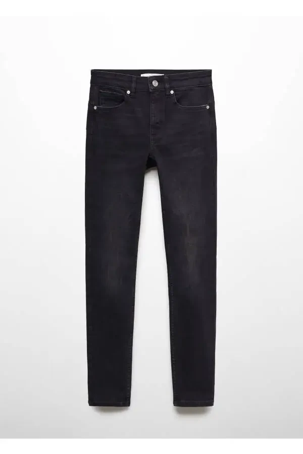 Black Denim Women's Jeans 67110379 - 4