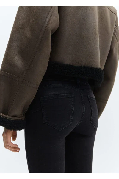 Black Denim Women's Jeans 67110379 - 7