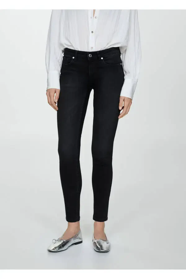 Black Denim Women's Jeans 67110379 - 12