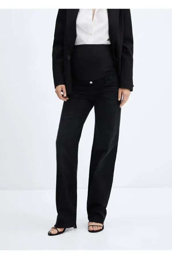 Black Denim Women's Pants - 2