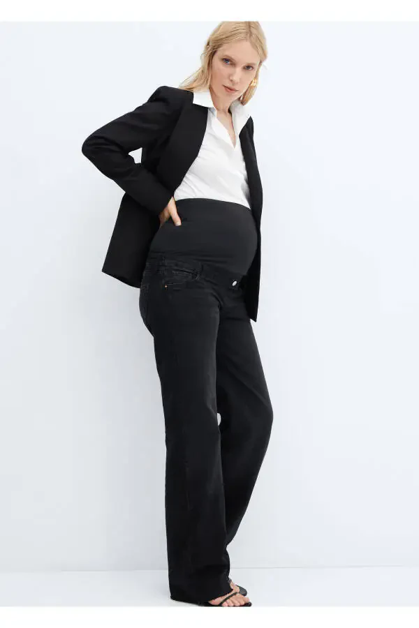 Black Denim Women's Pants - 6