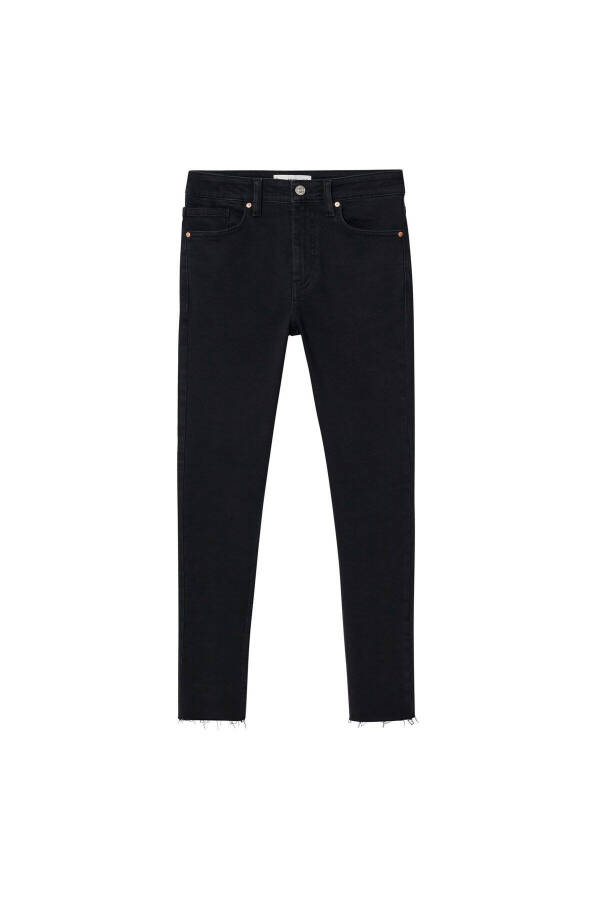Black Denim Women's Pants - 4