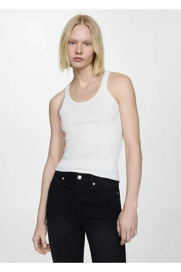 Black Denim Women's Pants 67050291 - 5