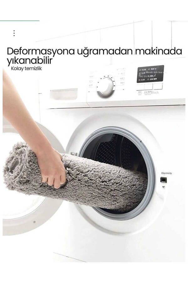 Black Diamon Home Banyo Paspası Klozet Takımı 3 Lü 60x100 / 50x60 / 40x45 - 9
