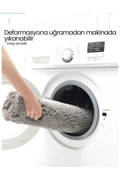 Black Diamon Home Banyo Paspası Klozet Takımı 3 Lü 60x100 / 50x60 / 40x45 - 4