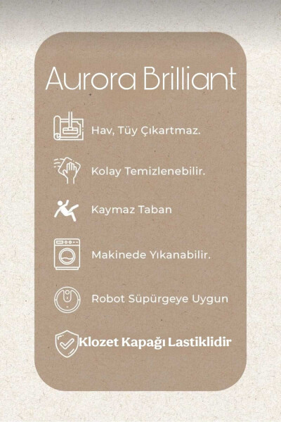 Black Diamon Home Banyo Paspası Klozet Takımı 3 Lü 60x100 / 50x60 / 40x45 - 5