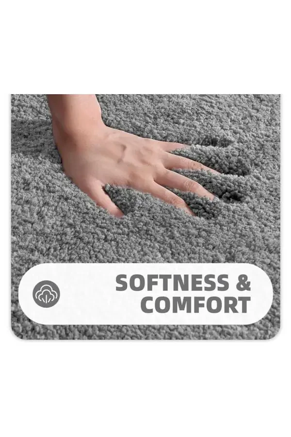 Black Diamond Home Bathroom Rug Toilet Set 3 Pieces 60x100 / 50x60 / 40x45 - 3