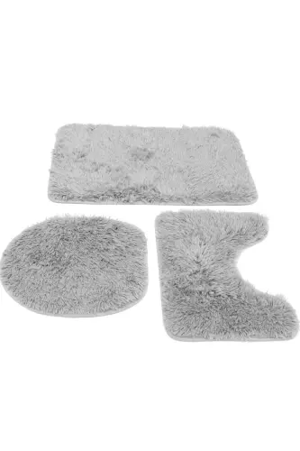 Black Diamond Home Bathroom Rug Toilet Set 3 Pieces 60x100 / 50x60 / 40x45 