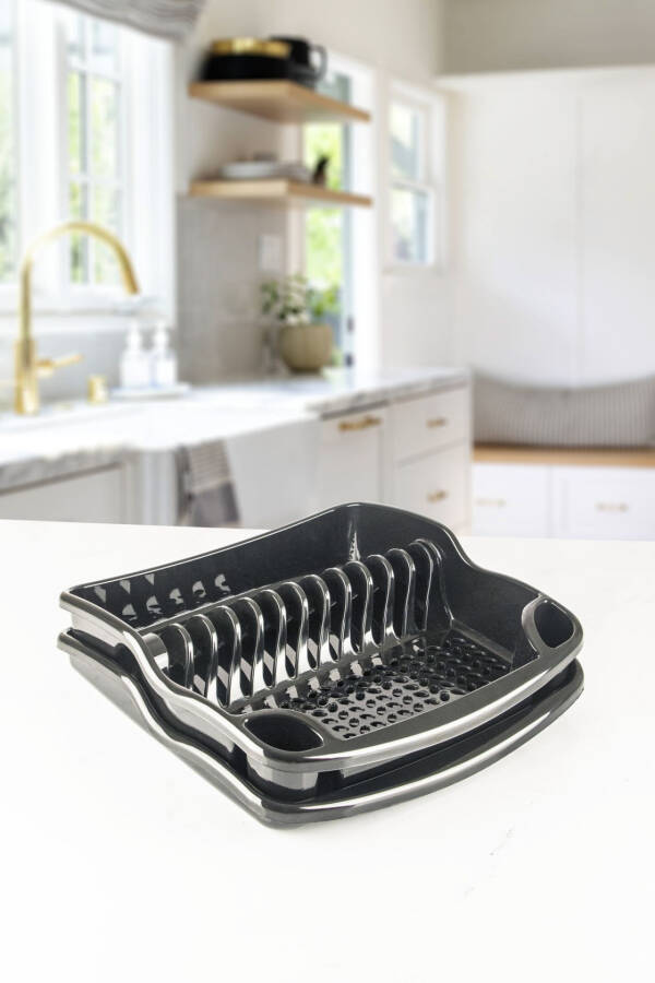 Black Dish Rack/Plate Rack/Dish Basket - 5