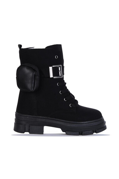 Black Emerald Winter Fur Boots for Girls - TWINGO (1)