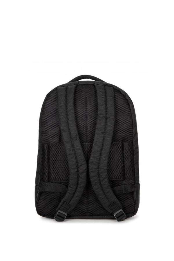 Black Fabric Unisex Backpack 01pc001151 - 3