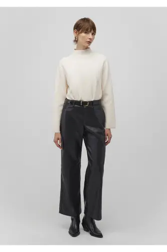 Black Faux Leather Pants 1010867-900 - 1