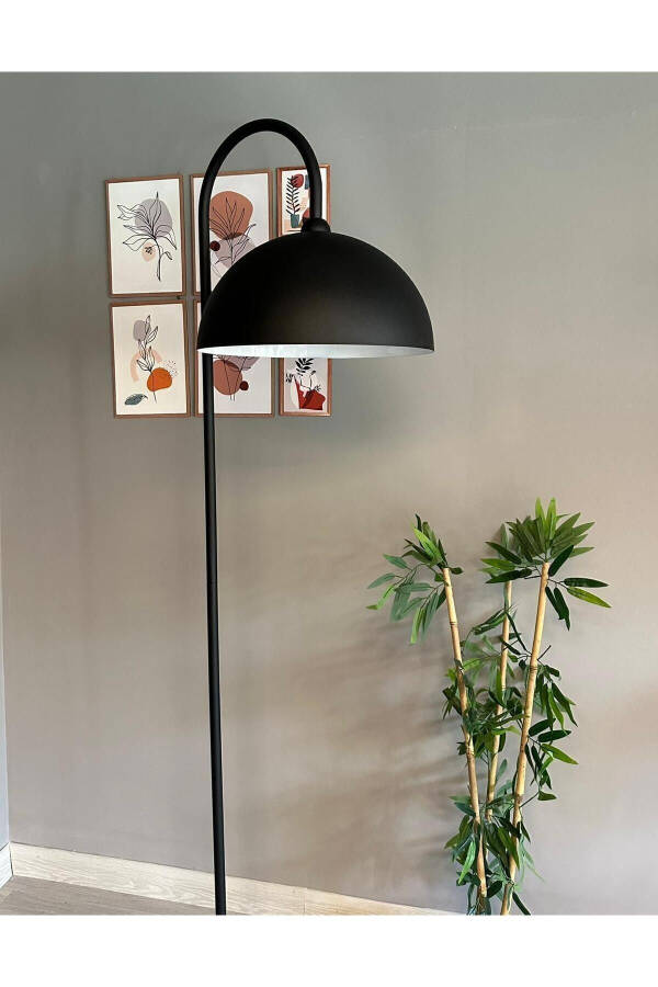 Black Floor Lamp Modern Decorative Metal Living Room Study Room - 20