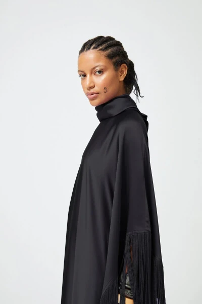 Black Fringe Dress - NUUM DESIGN (1)