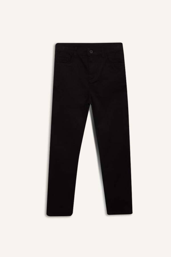 Black Gabardine Trousers for Boys - 8