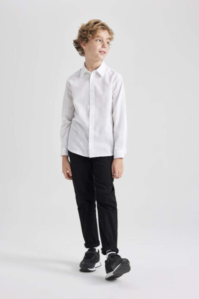 Black Gabardine Trousers for Boys - 2