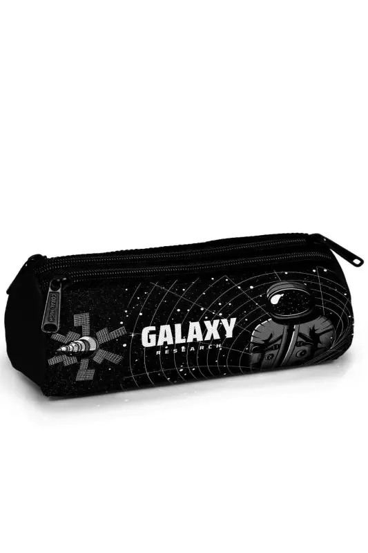 Black Galaxy Patterned 3-Piece SET School and Backpack-black galaxy - 5