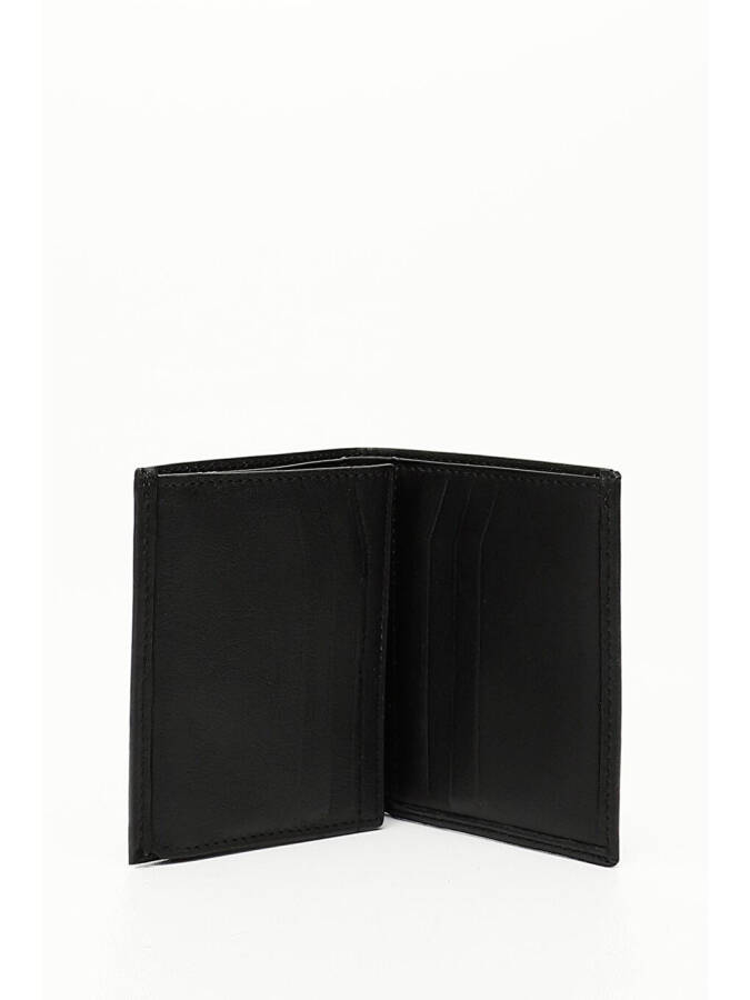 BLACK Genuine Leather Men's Wallet 06697 - 2